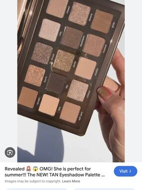 Natasha Denona NWOT Tan Eyeshadow Palette